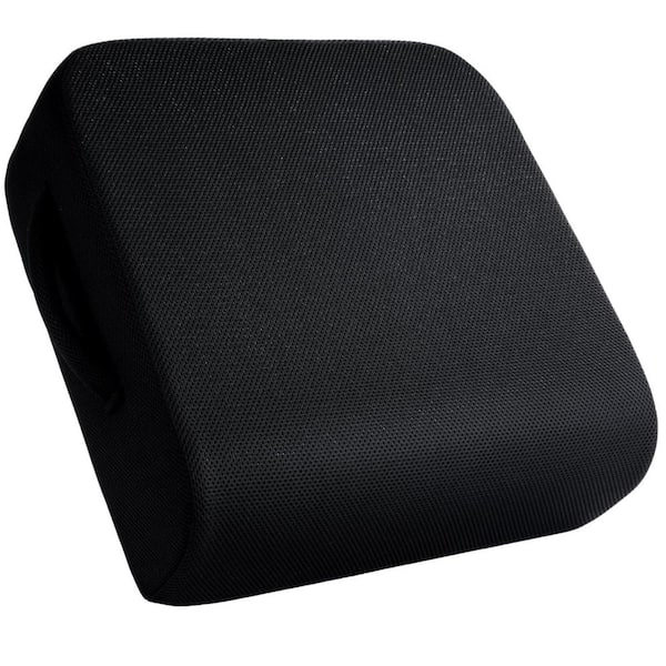 Afoxsos Extra Thick Chair Cushions Black Office Chair Booster Seat Cushion with 18 x 16 x 6 inch Non Slip and Memory Foam