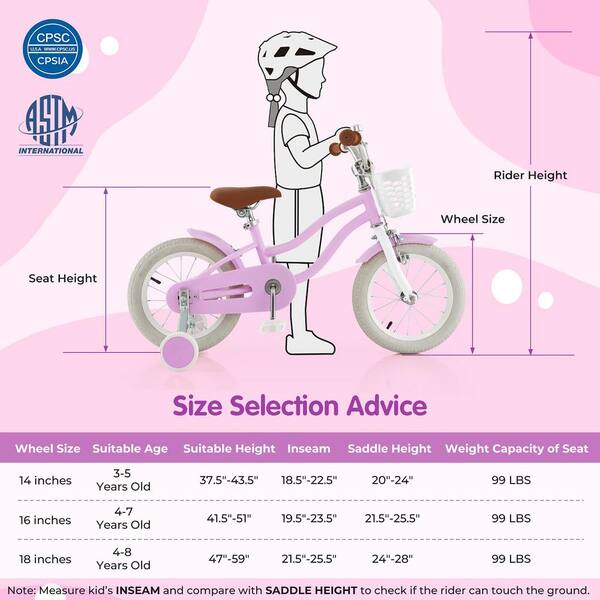 16 Inch Balance Bike For 4 5 6 7 8 Year Old Boys Girls, Kids No Pedal Bikes With Folding Bikes 4u