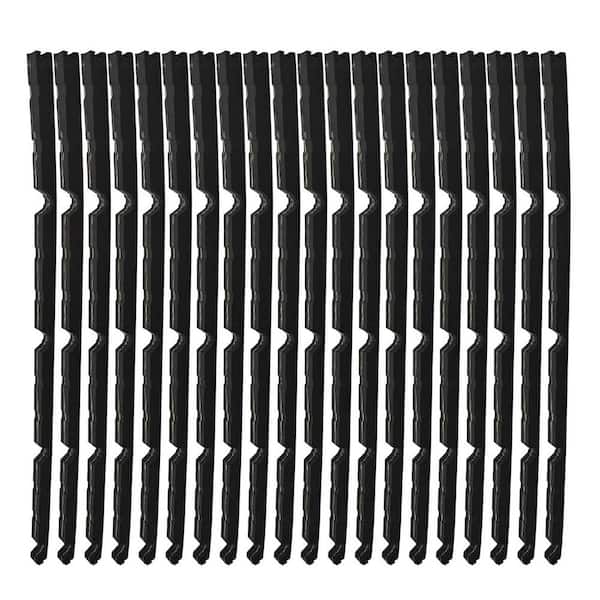 9" Metal Panel Foam Closure Strips, Outside Closure Strips for Metal 31-Gauge Corrugated Roofing Panels, Black (20-Pack)