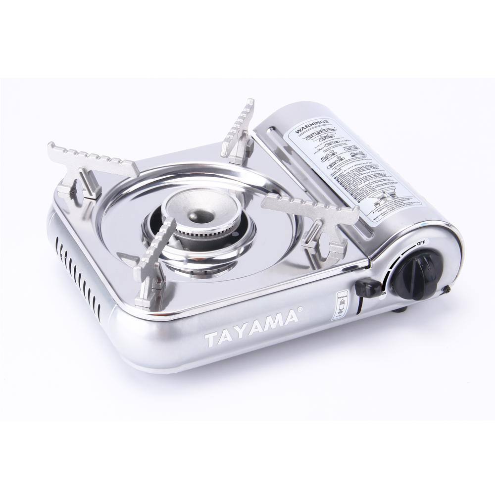 7,000 BTU Stainless Steel Single Burner Portable Gas Stove