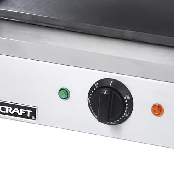 Adcraft 1750-Watt Stainless Steel Commercial Panini Press