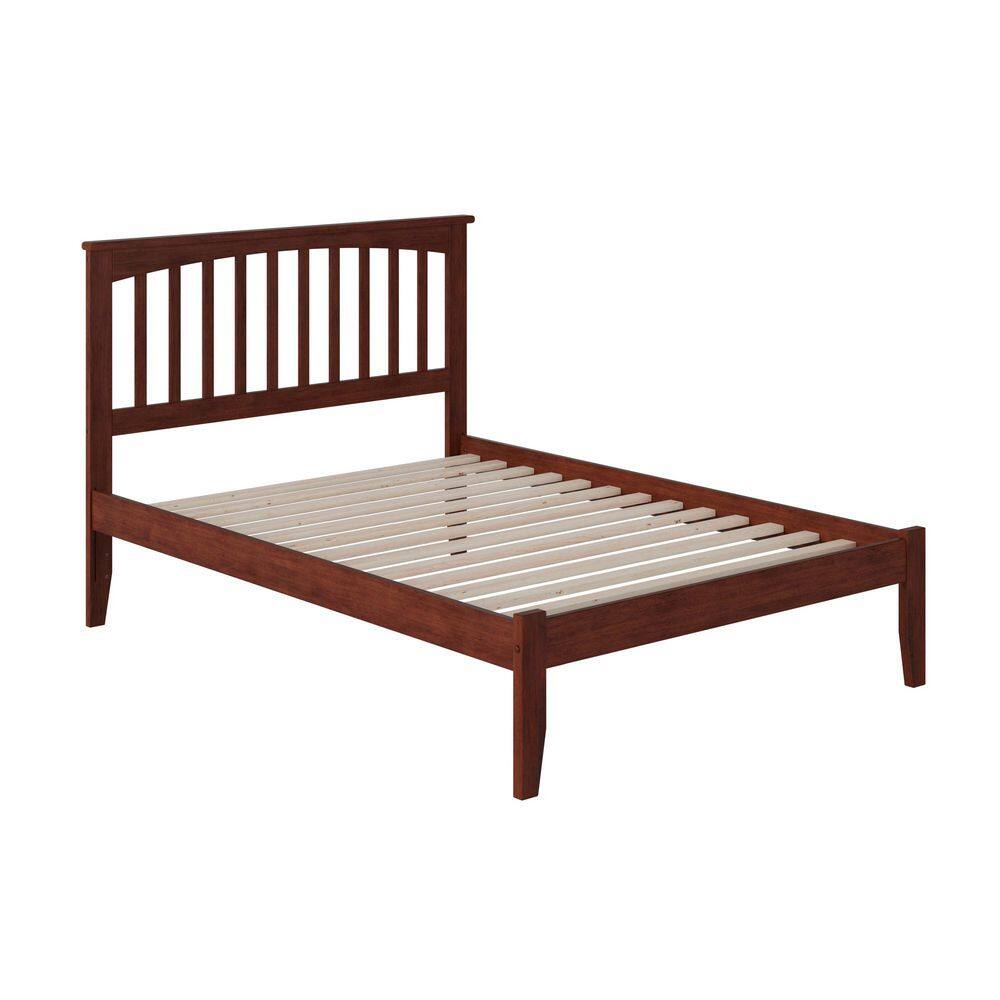Mission Walnut Brown Solid Wood Frame Queen Platform Bed - thumbnail 5