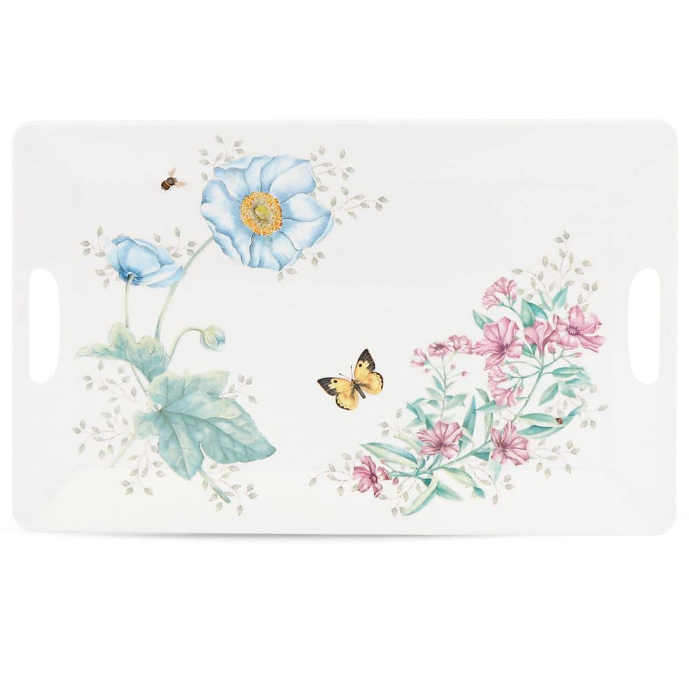 Lenox Melamine Large Rectangular Tray with handles