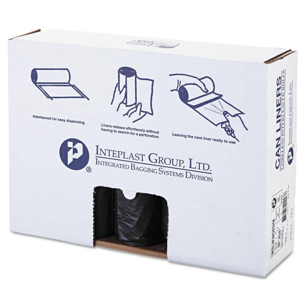 UPC 762935902438 product image for 38 in. x 58 in. 60 Gal. 1.4 mil Black Low-Density Commercial Trash Can Liners (2 | upcitemdb.com