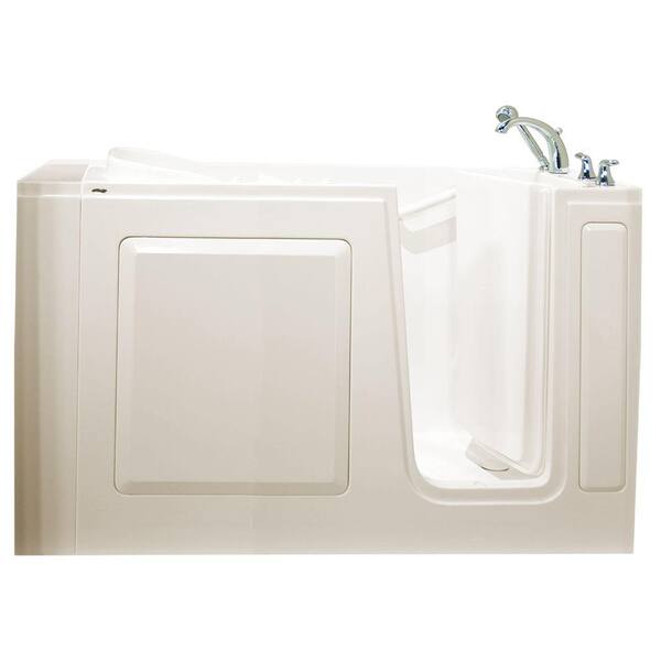 Safety Tubs Value Series 51 in. x 31 in. Walk-In Air Bath Tub in Biscuit