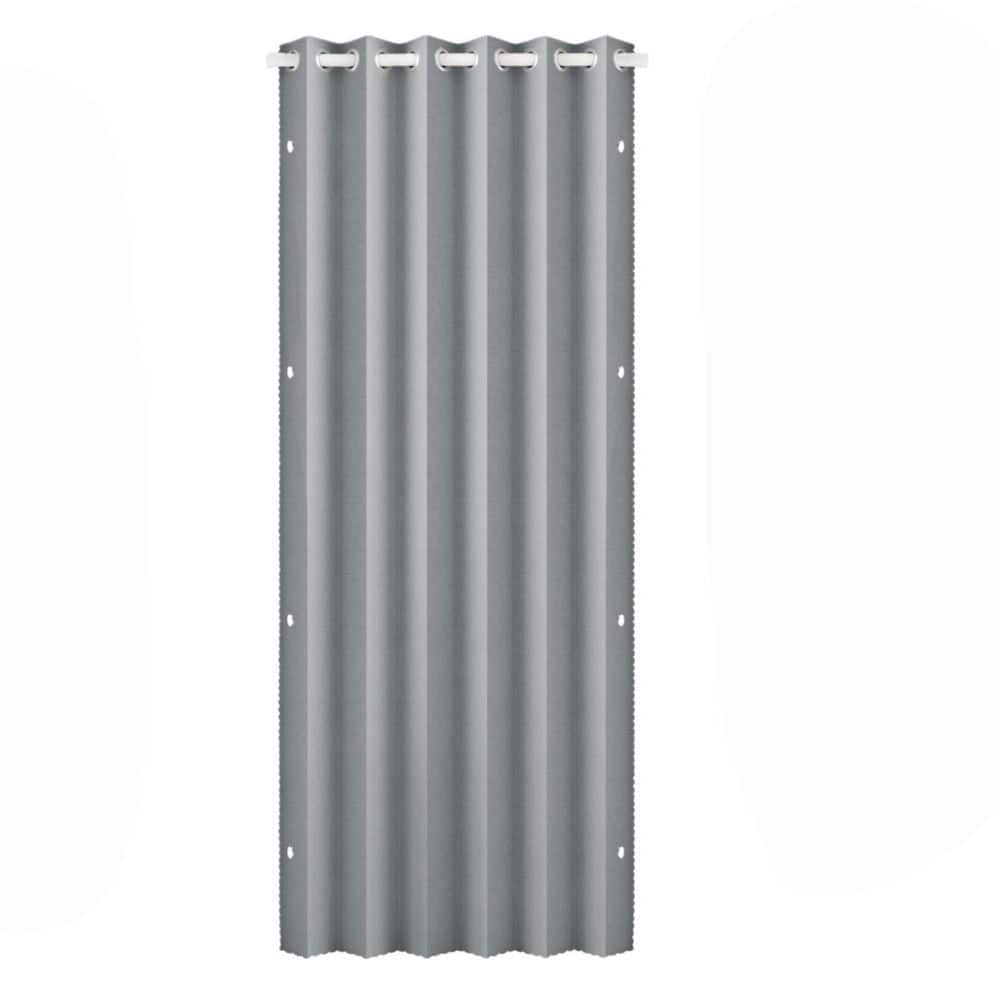 1-Panel 45 in. x 80 in. Gray Faux Linen Composite Accordion Door, 100% Blackout Privacy Magnetic Door Curtain price history on PriceWatchPro