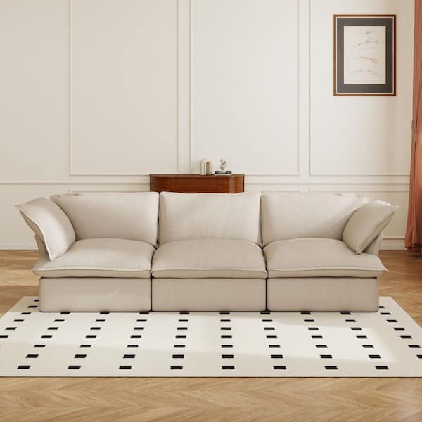 U Shaped Sectional Couches For Living Room, 110 Inch Modular Sectional