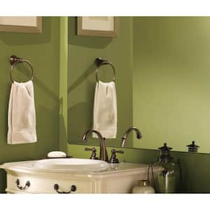 Kingsley 8 in. Widespread 2-Handle High-Arc Bathroom Faucet Trim Kit in Oil Rubbed Bronze (Valve Included)