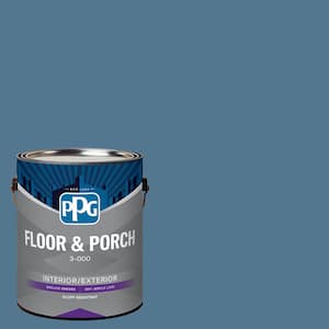 1 gal. PPG1156-5 Smoke Blue Satin Interior/Exterior Floor and Porch Paint