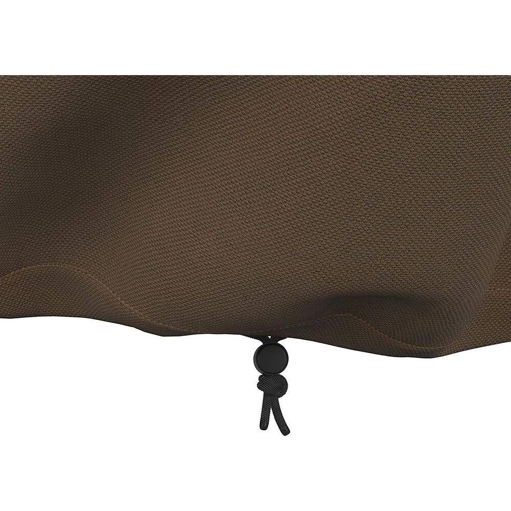 Beige and Brown Water Resistant Outdoor Patio Chair Covers, Set of 2