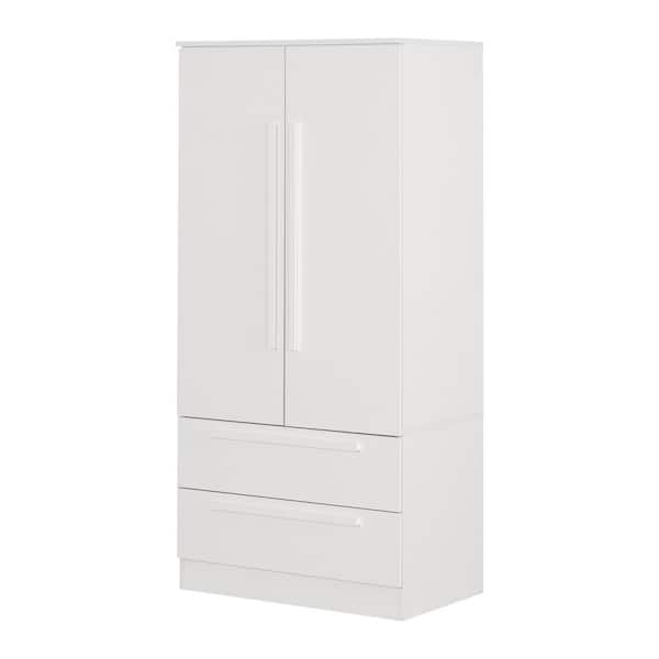 Acapella Pure White 33 in. Dressers and Armoires