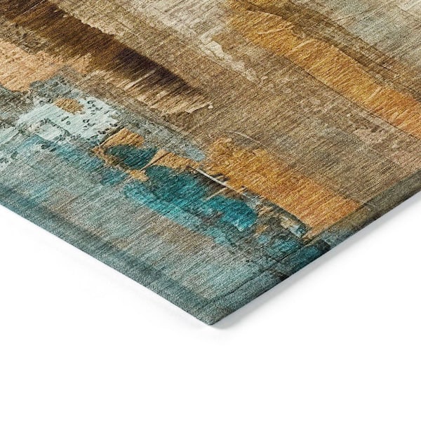 Chantille Machine Washable Indoor/Outdoor Abstract ACN2020 Beige 2 ft. 3 in. x 7 ft. 6 in. Runner Rug