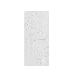 30 in. x 80 in. Hollow Core White Stained Solid Wood Interior Door Slab