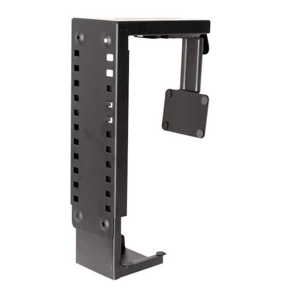 Nyhus Black (A/1007) Metal Computer Tower Storage Adjustable CPU Holder - 10 in.