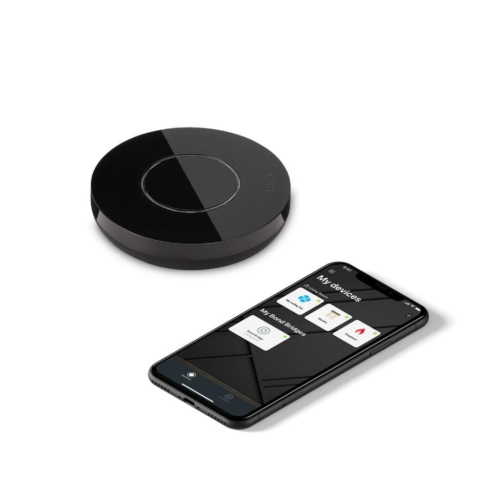 Black Wireless Smart Home Control Module