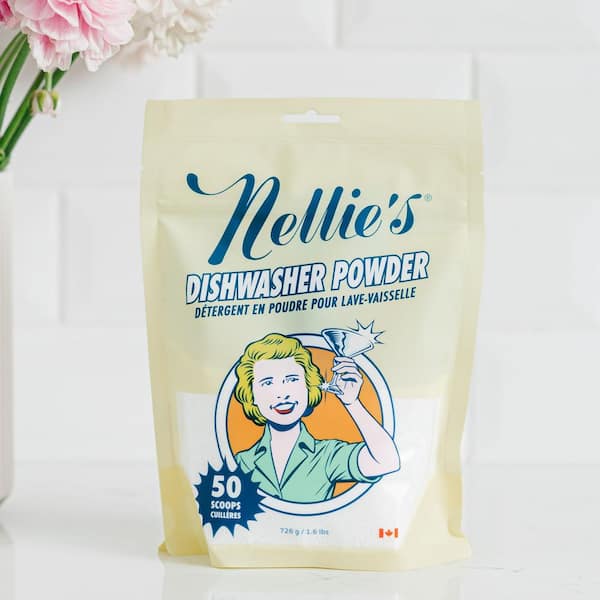 NELLIE'S 1.6 lbs. Dishwasher Powder (Pouch) Detergent