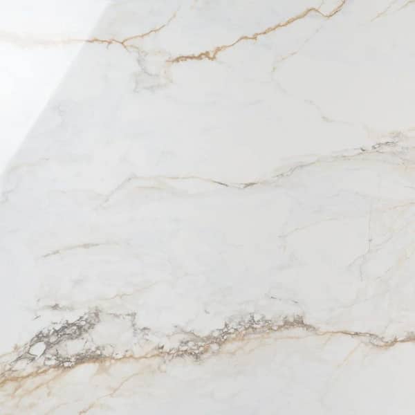 Tavani Calacatta Gold 47.24 in. x 47.24 in. Marble Look Polished Porcelain Floor and Wall Tile (15.49 Sq. Ft. / Each)