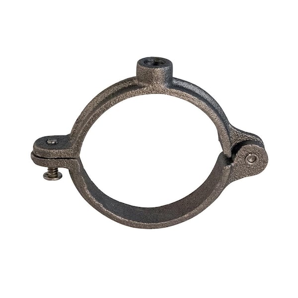 The Plumber's Choice 1/2 in. Hinged Split Ring Pipe Hanger in Uncoated Malleable Iron