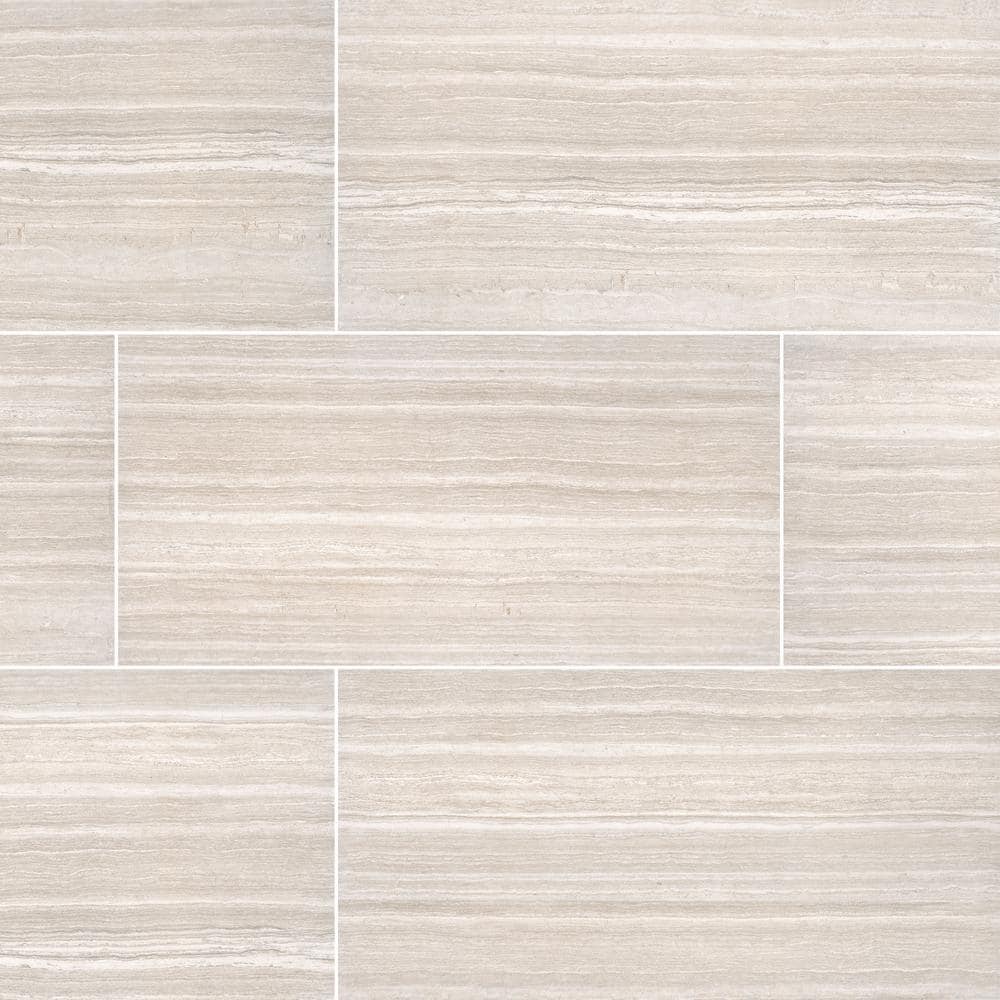 Charisma White 12 in. x 24 in. Matte Ceramic Marble Look Floor and Wall Tile (16 sq. ft./Case) price history on PriceWatchPro