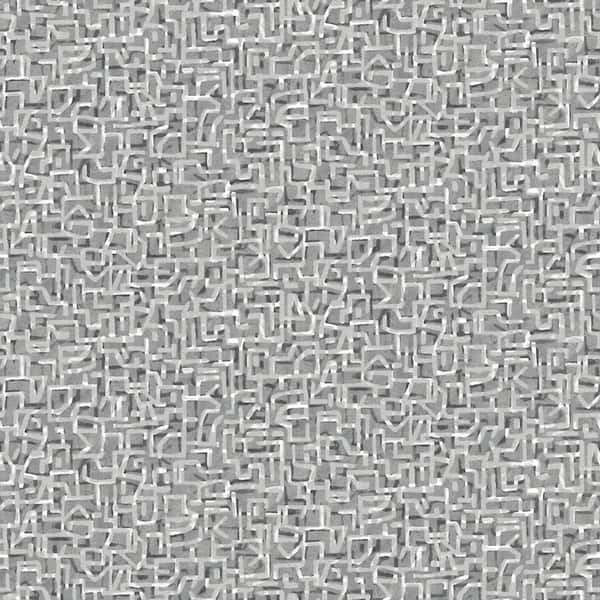Tempaper Graphite Glyph Geo Unpasted Wallpaper Roll (Covers 56 sq. ft.)