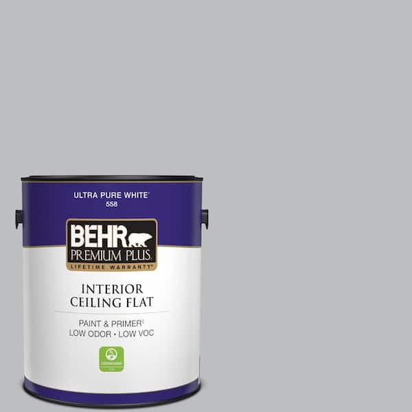 BEHR PREMIUM PLUS 1 gal. #N530-3 High Speed Access Ceiling Flat Interior Paint