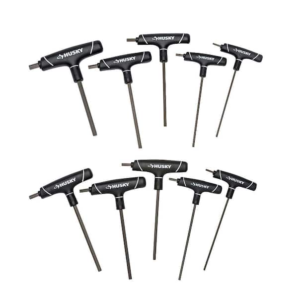 Husky SAE/Metric T-Handle Hex Key Set (10-Piece)