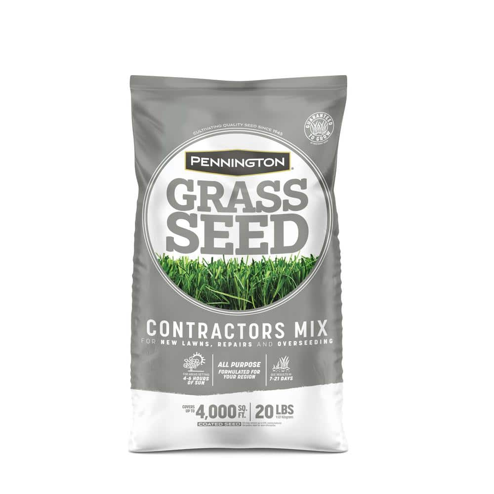 Pennington Central Contractors Mix 20 lb. 4,000 sq. ft. Grass Seed  100516637 - The Home Depot