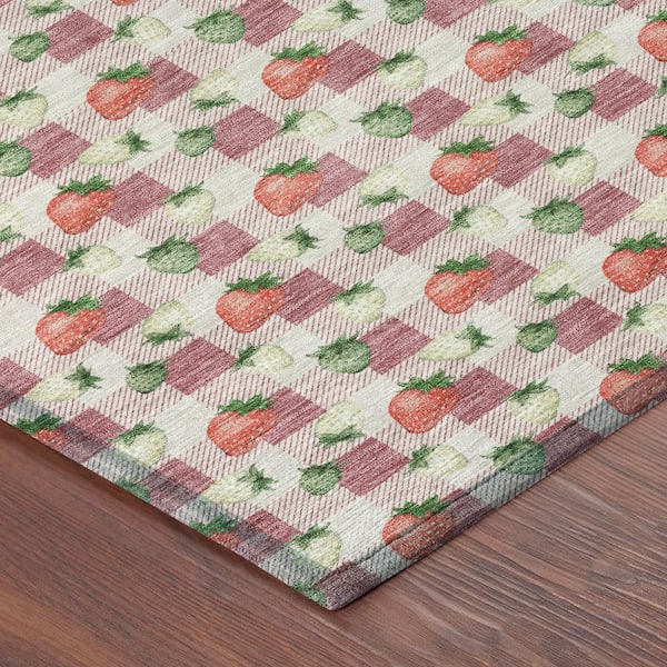 Chantille Machine Washable Indoor/Outdoor Abstract ACN2865 Blush 10 ft. x 14 ft. Area Rug