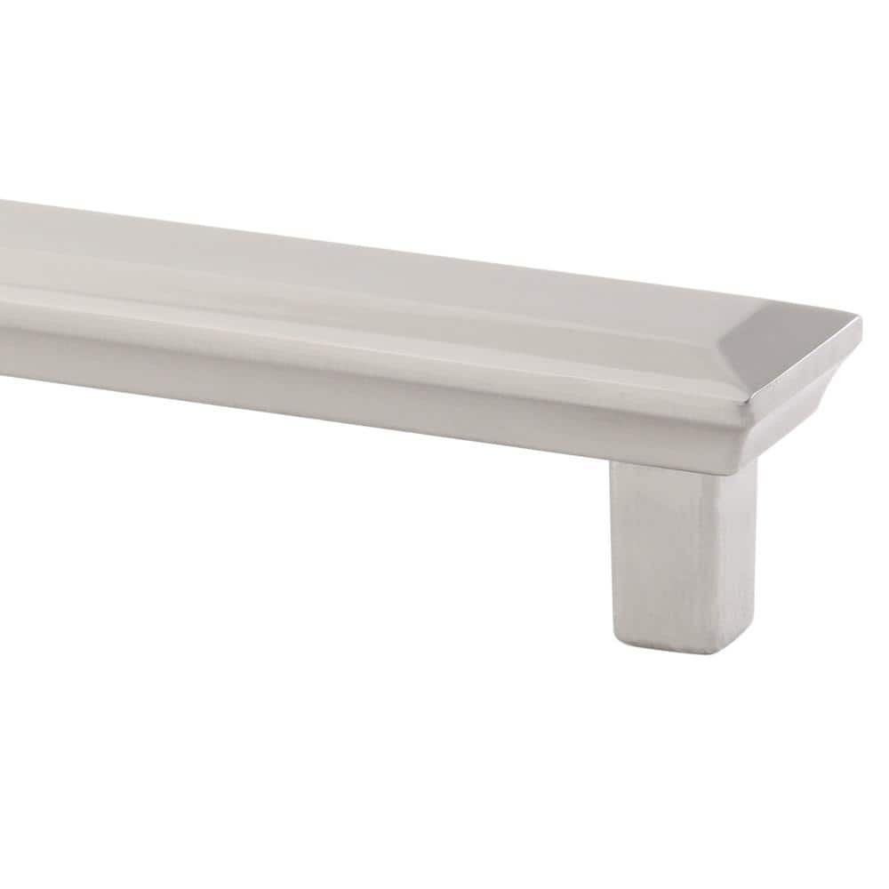 Satin Nickel 5" Modern Bar Pull with Mounting Hardware
