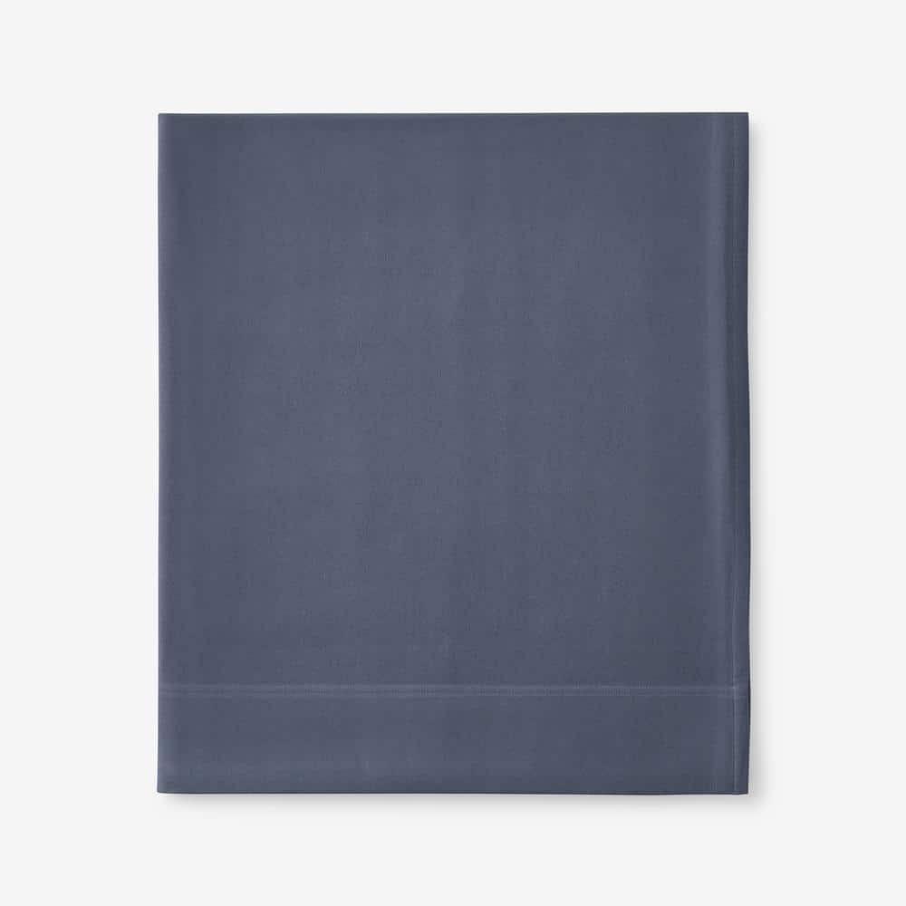 Legends Luxury Velvet Slate Blue Flannel King Flat Sheet -  The Company Store, EA73-K-SLT-BLU