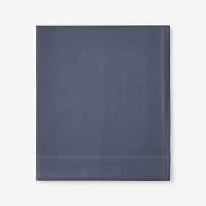 Legends Luxury Velvet Slate Blue Flannel Queen Flat Sheet