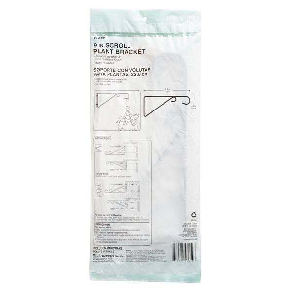 Vigoro 1.574 in. x 0.23 in. x 11.73 in. Black Iron Extender Hook 594209 -  The Home Depot