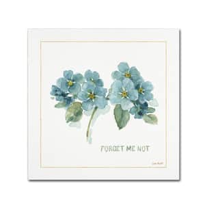 24 in. x 24 in. "My Greenhouse Forget Me Not" by Lisa Audit Printed Canvas Wall Art