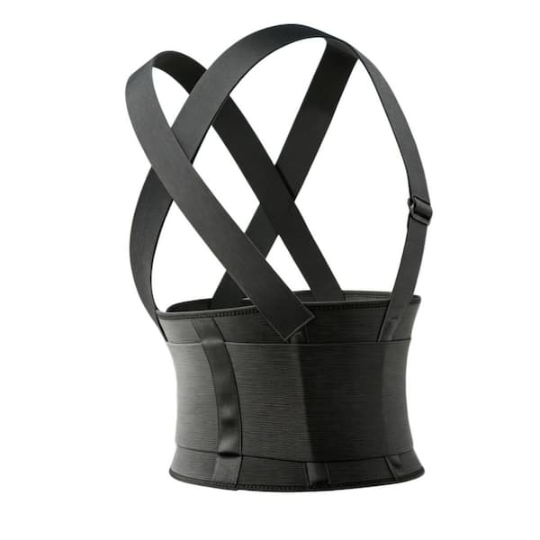 Large Adjustable Back Brace in Black for Men Women Moving Construction Warehouse Heavy Lifting Support