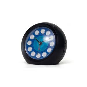 33862A-Black Vintage Modern Ball Alarm