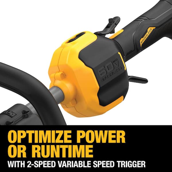 60V MAX Brushless Cordless Battery Powered Attachment Capable String Trimmer Kit, Hedge Trimmer & Pole Saw Attachments