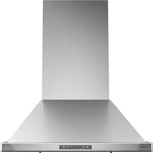 Venezia 30 in. Convertible Wall Mount Range Hood with LED Lights in Stainless Steel