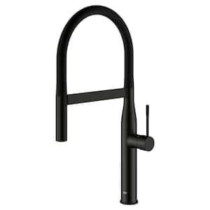Essence New Single-Handle Pull-Down Sprayer Kitchen Faucet in Matte Black