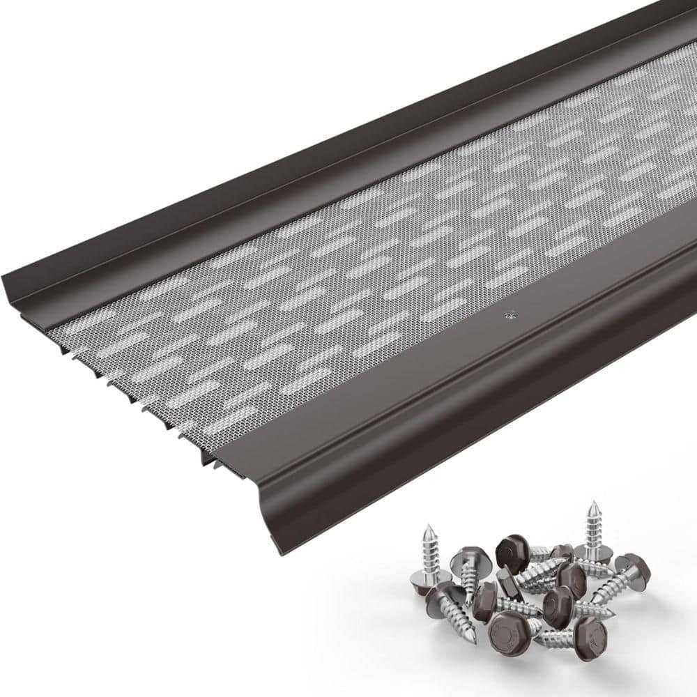 "5"" Gutter Guard 25ft-Dark Bronze, Steel Mesh & Aluminum Leaf Protection, Contractor Grade" price history on PriceWatchPro