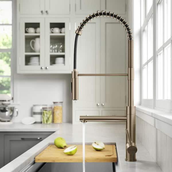 KRAUS Artec Pro Pull-Down Single Handle Kitchen Faucet with Pot