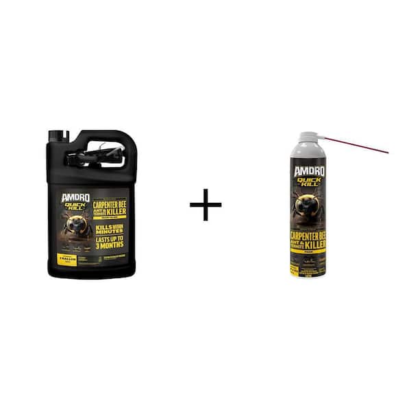 Quick Kill 1 gal Outdoor & 18 oz Indoor/Outdoor Carpenter Bee, Ant, Termite Killer Combo