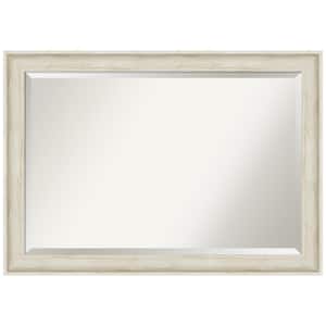 Regal Birch Cream 40.75 in. H x 28.75 in. W Framed Wall Mirror
