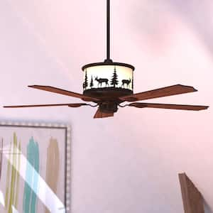 Yellowstone 56 in. Ceiling Fan in Burnished Bronze