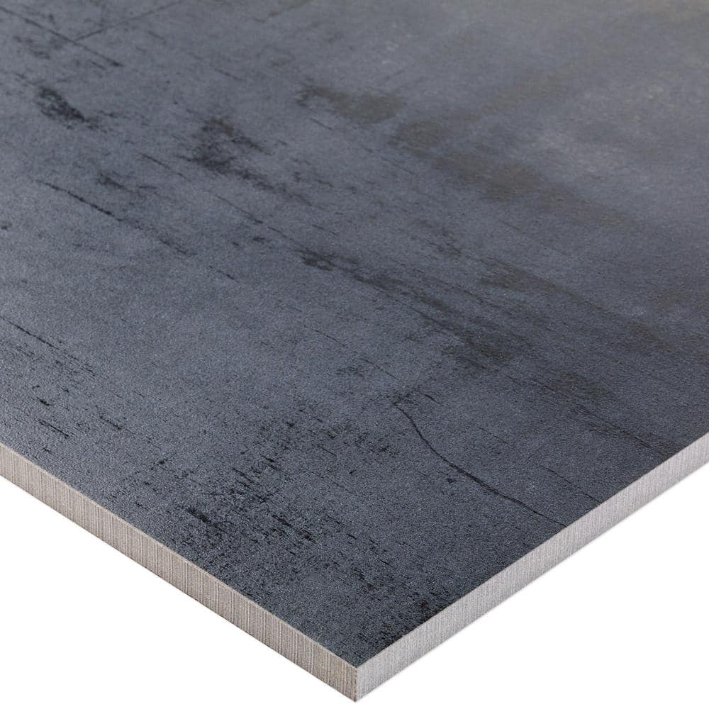 Large Format Dark Gray Matte Porcelain Floor and Wall Tile