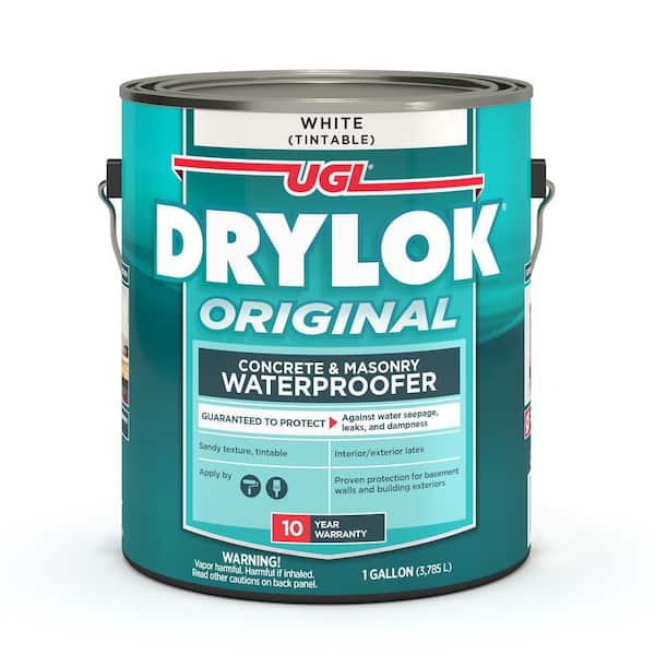 DRYLOK Original 1 gal. White Flat Latex Interior/Exterior Basement and Masonry Waterproofer