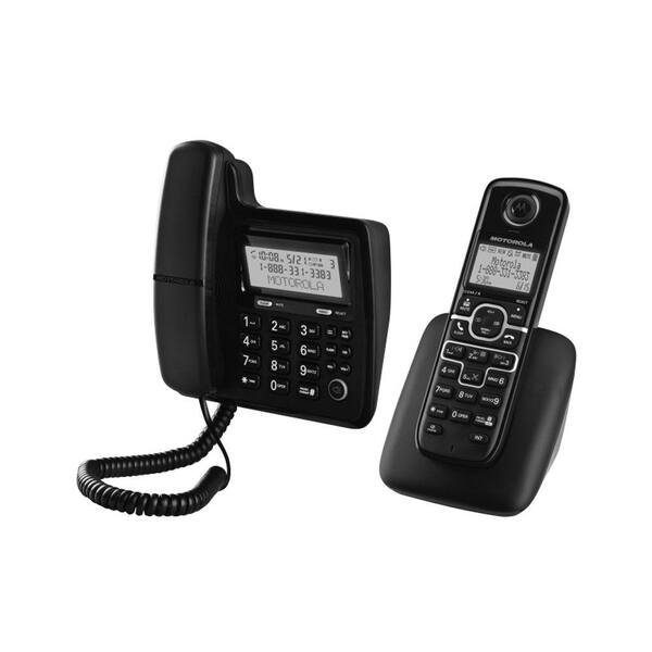MOTOROLA DECT 6.0 Digital Cordless and Corded Phone and 3 Handsets with Answering System