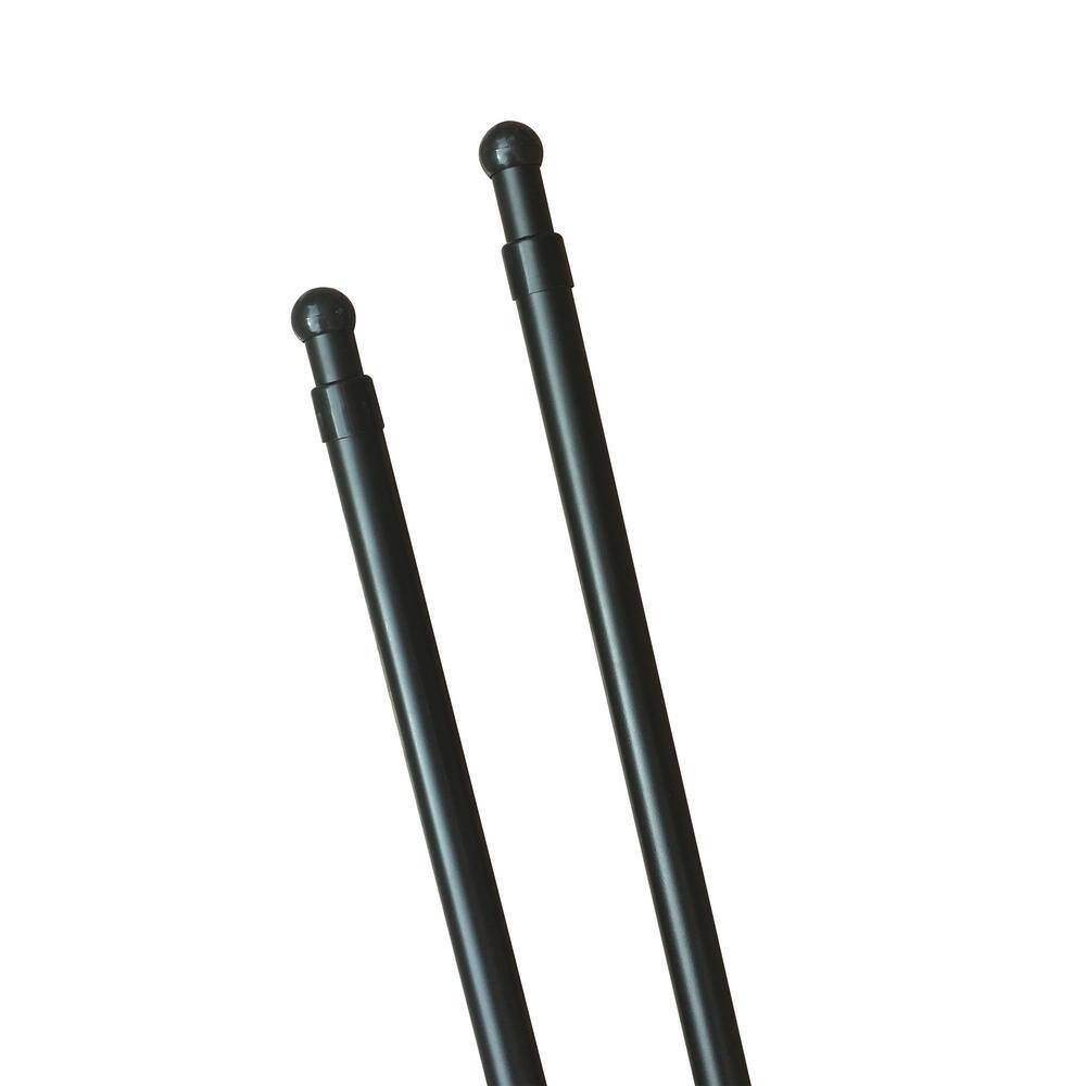 Adjustable Black Steel Weight Rods for Pergola Canopy