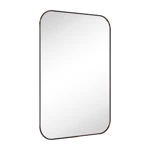 Lucia 24 in. W x 36 in. H Rounded Rectangular Framed Wall Mounted Bathroom Vanity Mirror in Oil Rubbed Bronze