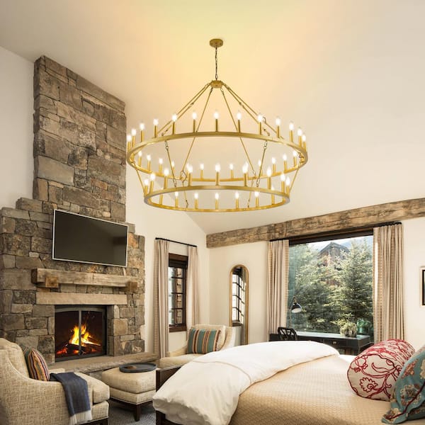 chandelier シェルフ Franklin Iron Works Rust Bronze Candelabra Chandelier Lighting 30