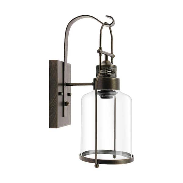 OUKANING Industrial Lantern Wall Sconce